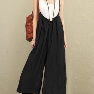 TZANZEA COLLECTION BLACK ROMPER